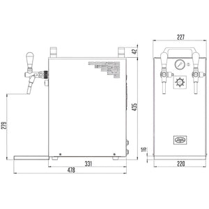 Lindr Kontakt 40k Profi draught beer dispenser