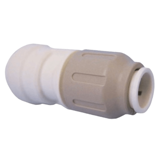 Racor macho John Guest 15 x 21 ( 1/2 ) para manguera de 15 mm, acetal gris Racor macho John Guest 15 x 21 ( 1/2 ) para manguera de 15 mm, acetal gris