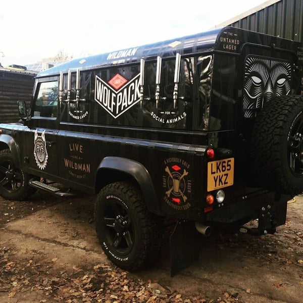 Landrover tapwall conversion for Wolfpack lager - Morepour Drinks Dispense