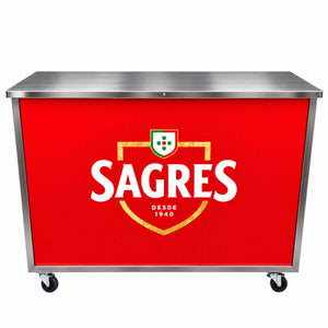 Medium Mobile Bar on Wheels – Custom Branded Draught Bar no taps