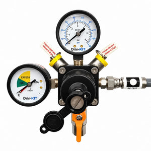CO2 Beer Gas Regulator – Wall Mounted 0–35 PSI Draught Regulator