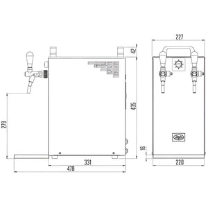 Lindr Kontakt 40k draught beer dispenser