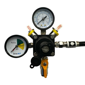 Mixed gas primary regulator beer valve | wall mountable