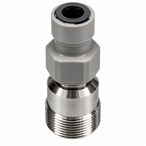 Stainless Steel Font-to-Dispenser Converter Piece – 3/8-Inch Pipework