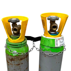 Double gas bottle wall mounted chain - Morepour Drinks Dispense