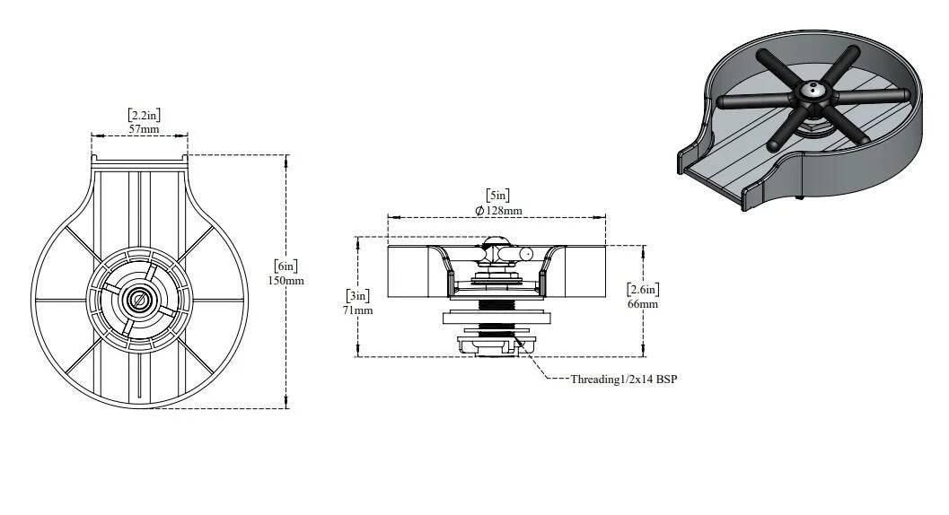 The Original Rinser – Glass Rinser V2 Chrome | Morepour Drinks Dispense