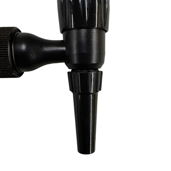 Black plastic tap replacement nozzle