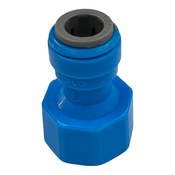 3/8 x 1/2'' bsp keg coupler fitting (Blue) - Morepour Drinks Dispense