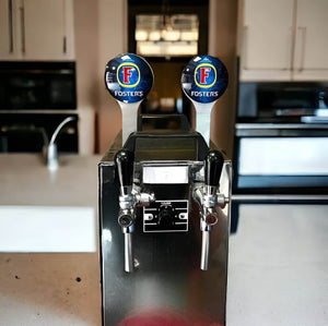 Badge holder for Lindr beer dispenser