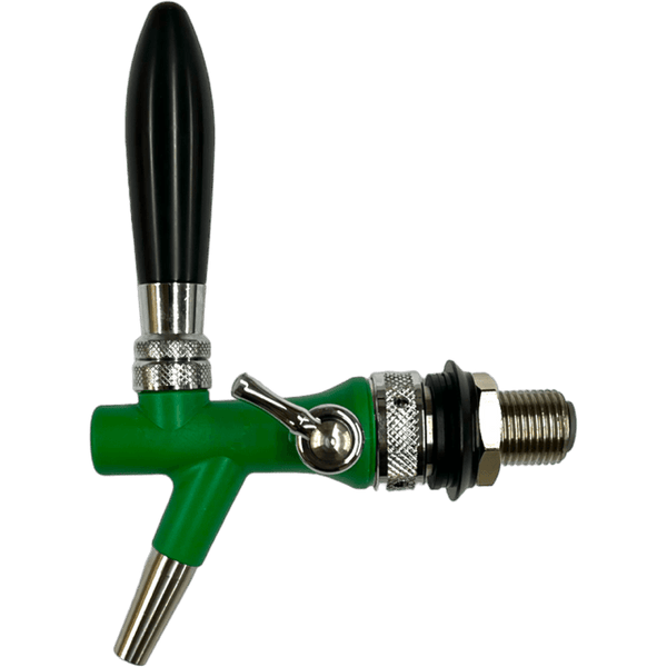 Green ACE compensator beer tap 1/2'' thread 5/16'' inlet 35mm Shank - Morepour Drinks Dispense