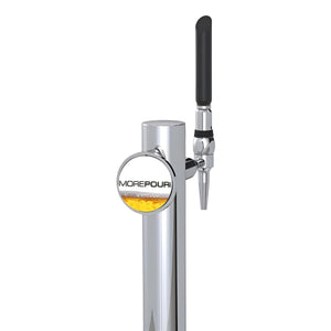 Single chrome beer tower | Ikon